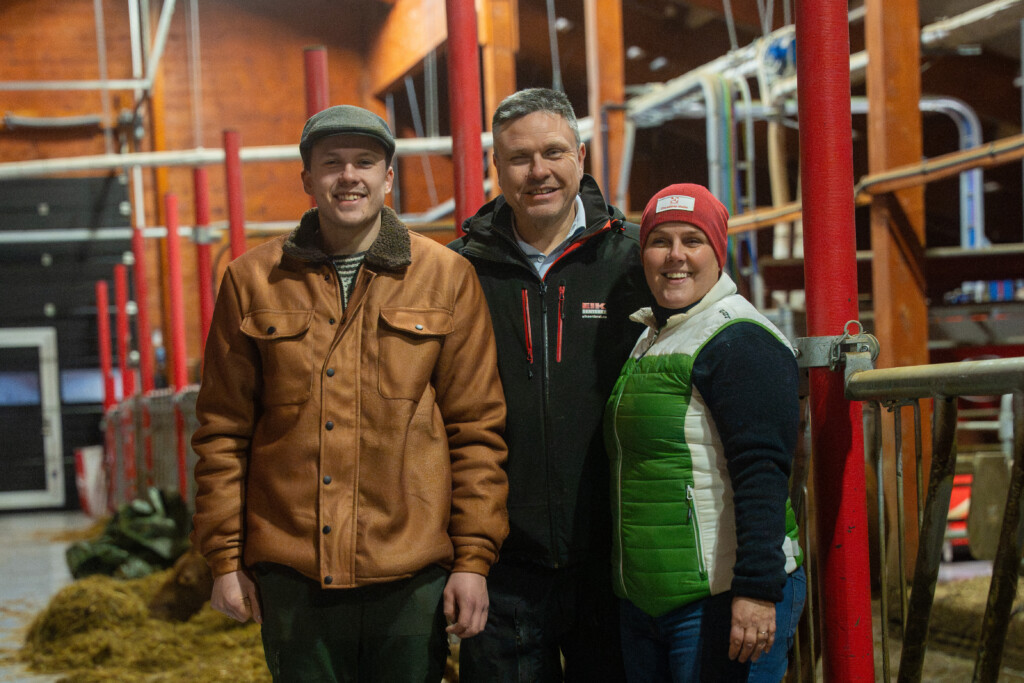 Sander Rem Haugen, Knut Inge Haugen og Tonje Rem. Ørsta, 2026